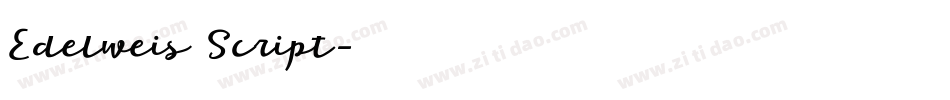 Edelweis Script字体转换